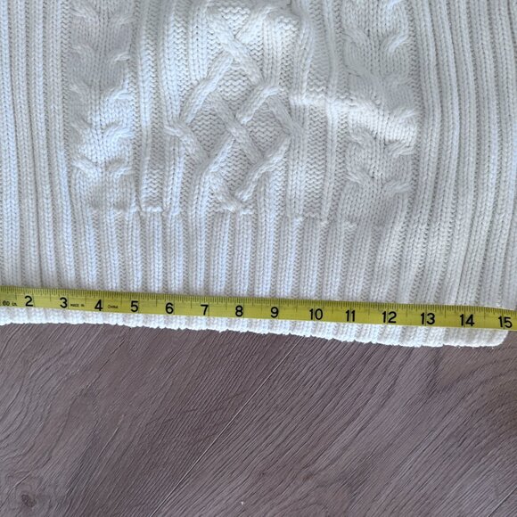 Fisherman Aran Cable Knit Sweater sz M - Ivory - Picture 7 of 11